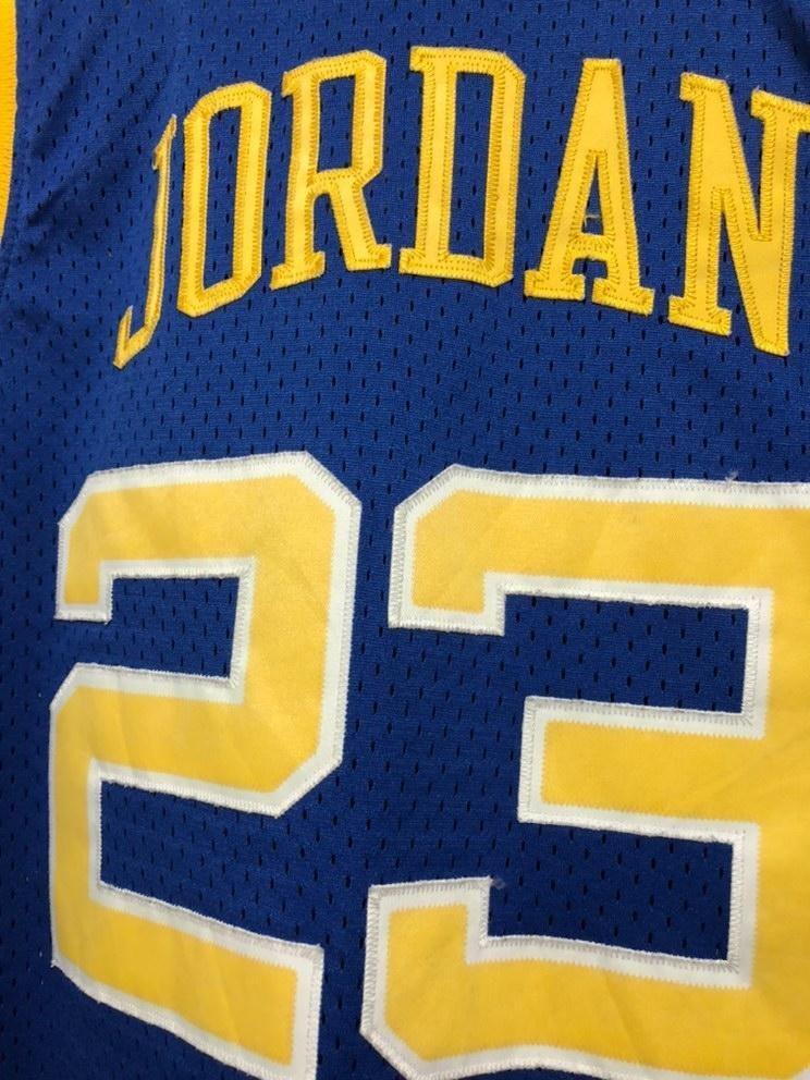 Basketball Jerseys Michael Jordan #23 Laney High School Jersey Yellow