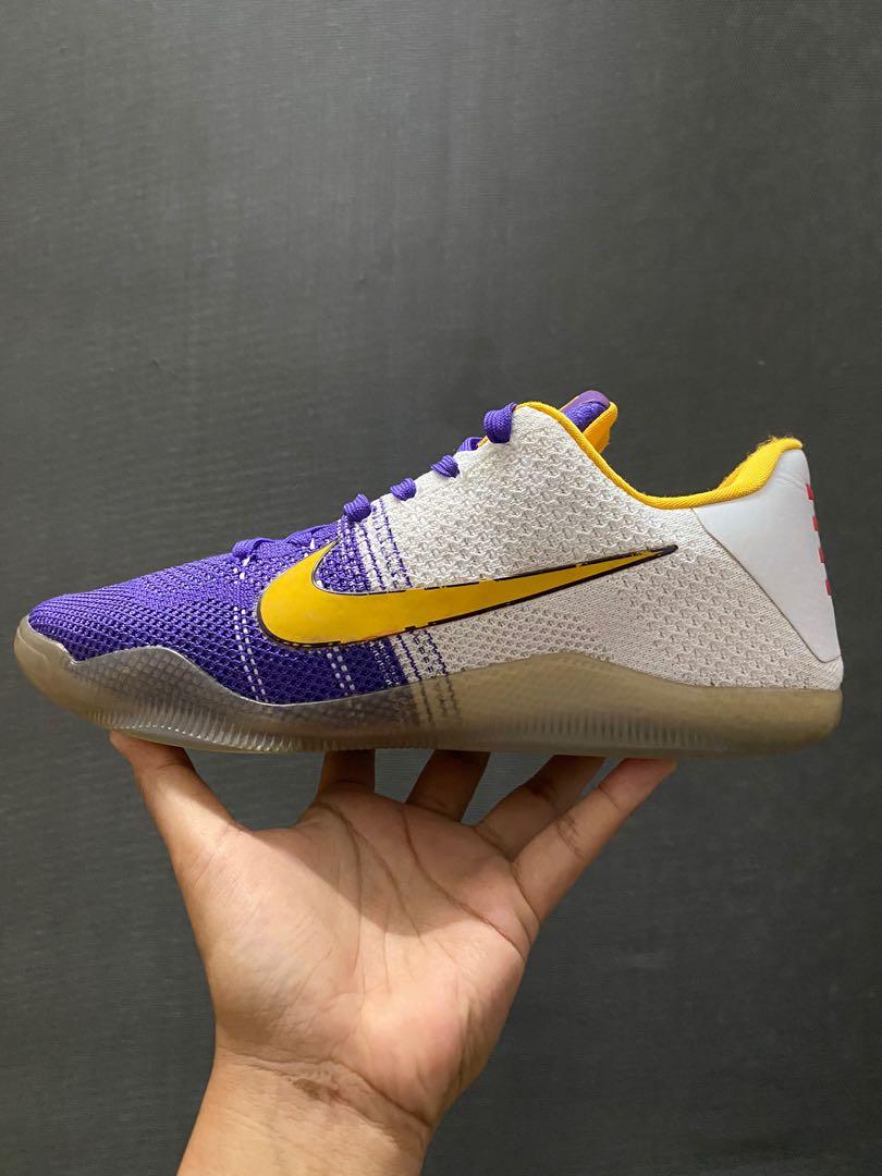 Kobe 11 Elite Lakers Home Men s Fashion Footwear Sneakers on