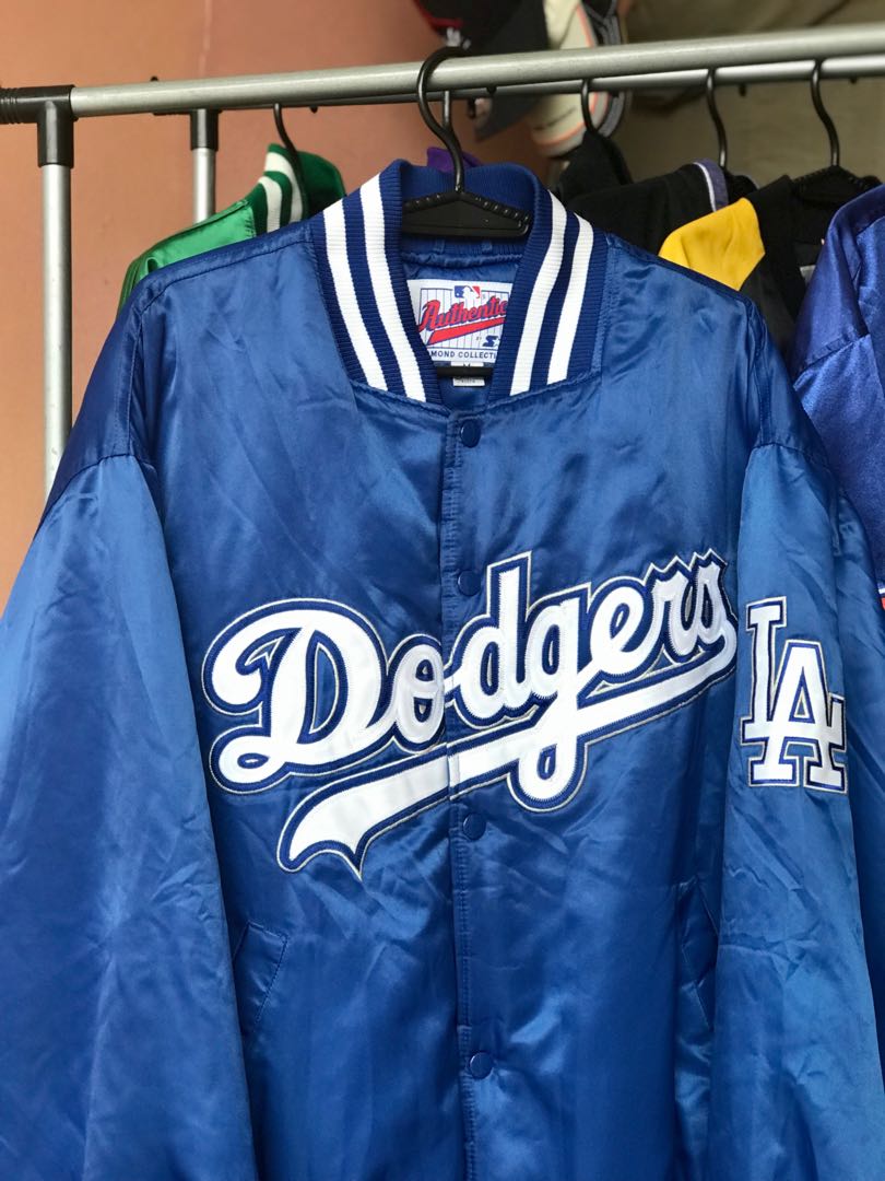 Men's Los Angeles Dodgers Polo Ralph Lauren Baseball Royal/Deckwash White  Jacket