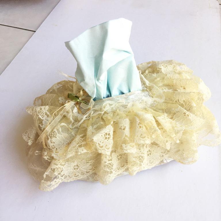 Lace tissue shop box cover