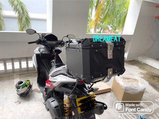 LATEST 2021 AA GRADE PREMIUM 45L BLACK ALUMINIUM TOP BOX