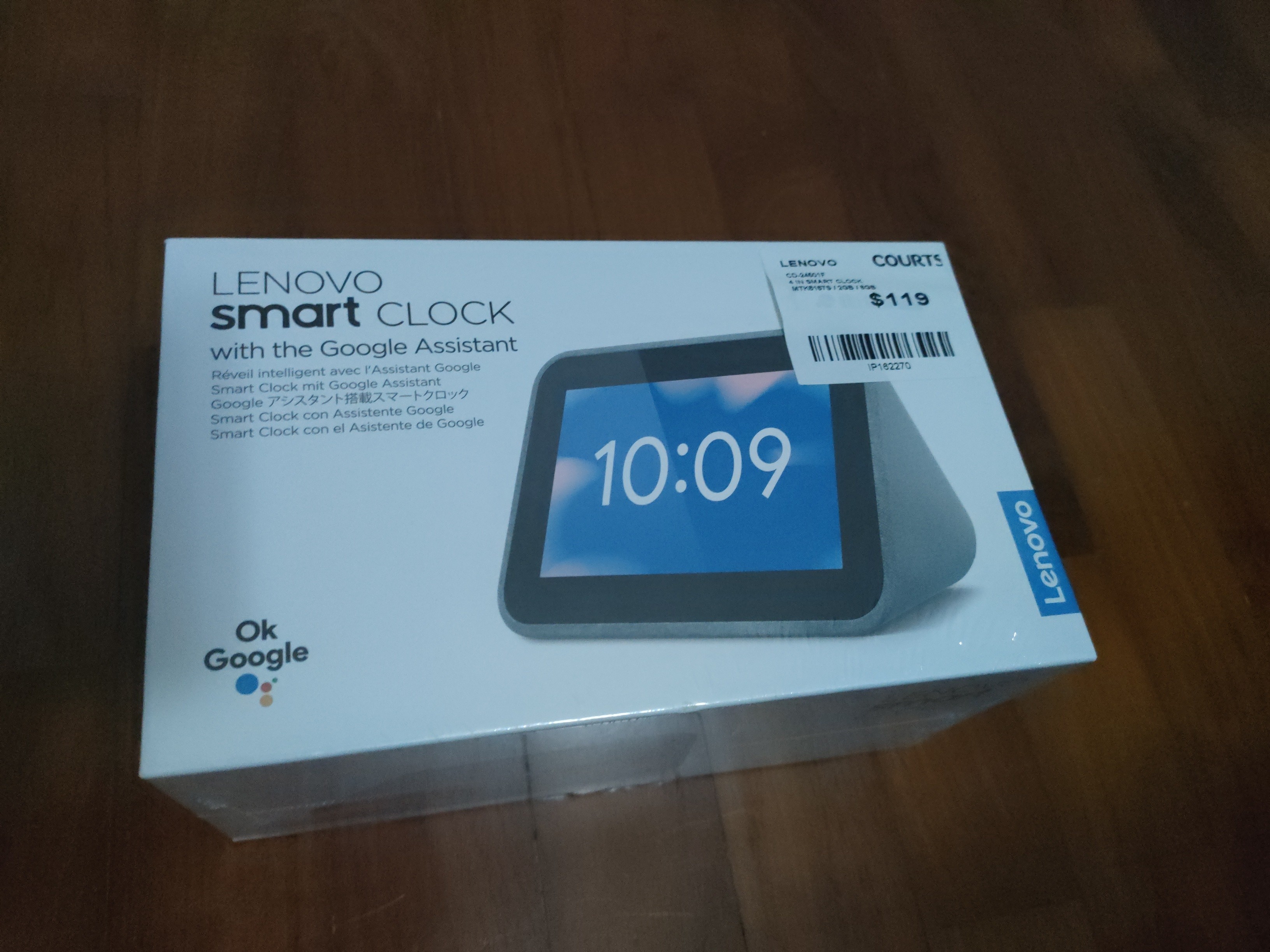 lenovo smart clock com assistente google