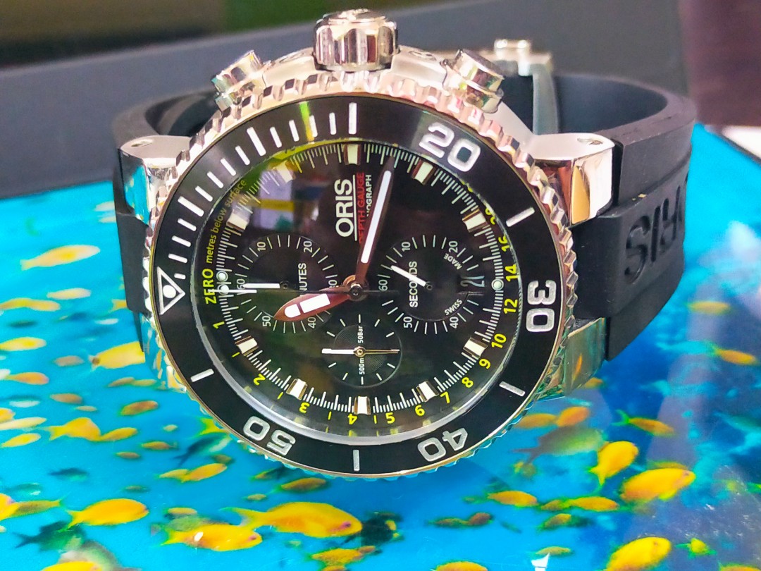 Oris depth outlet gauge chronograph