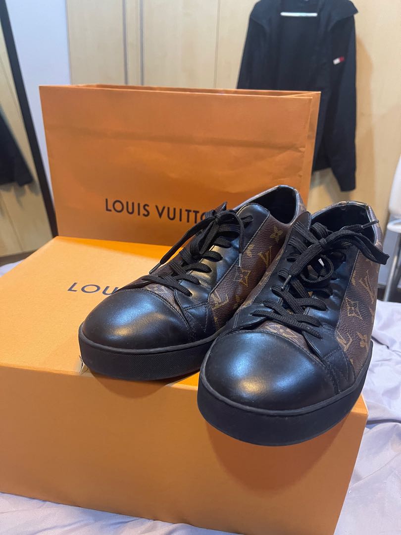 Louis Vuitton Brown/Black Monogram Canvas and Leather Match Up Sneakers  Size 42 Louis Vuitton
