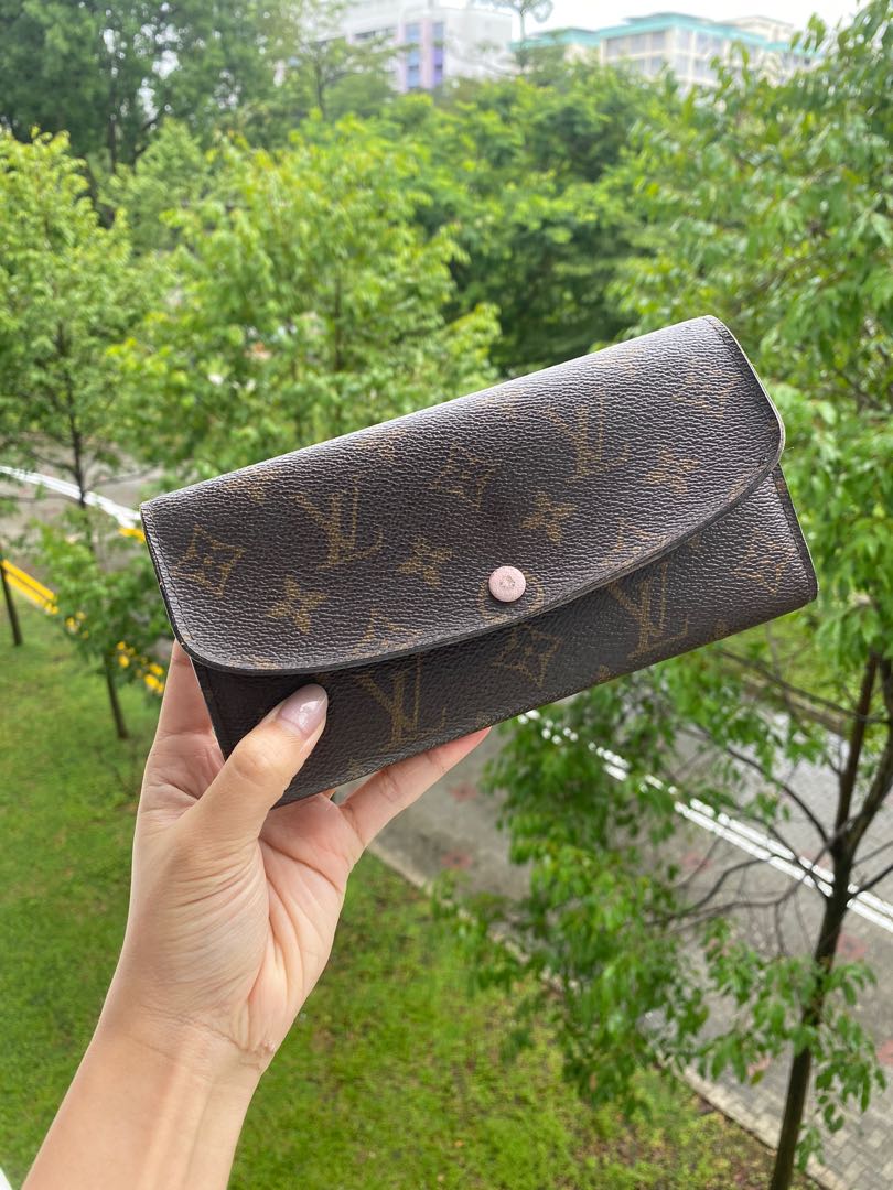 Louis Vuitton Emilie Wallet in Rose Ballerina Colour and Monogram Material,  Luxury, Bags & Wallets on Carousell