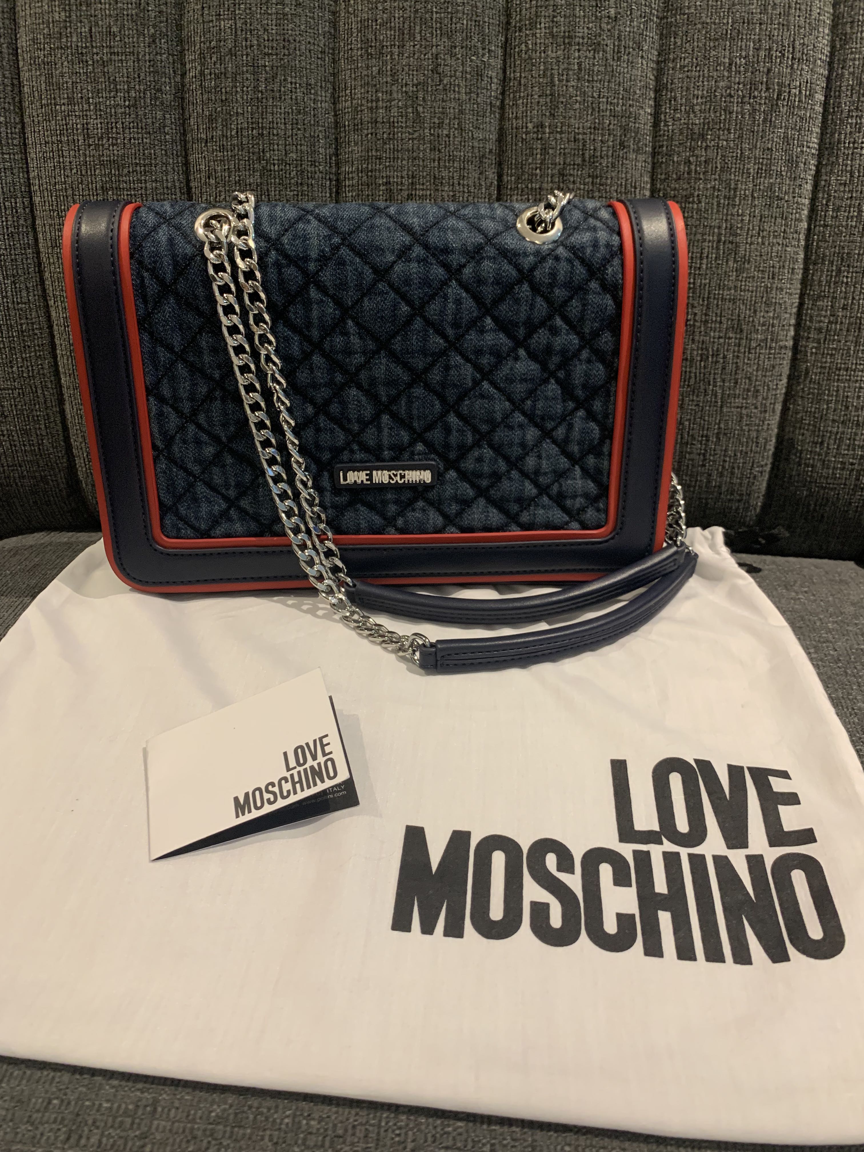 moschino denim bag