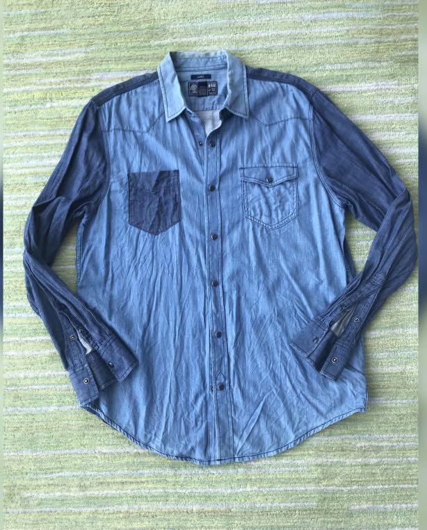 Men's American Rag Blue Denim Shirt 