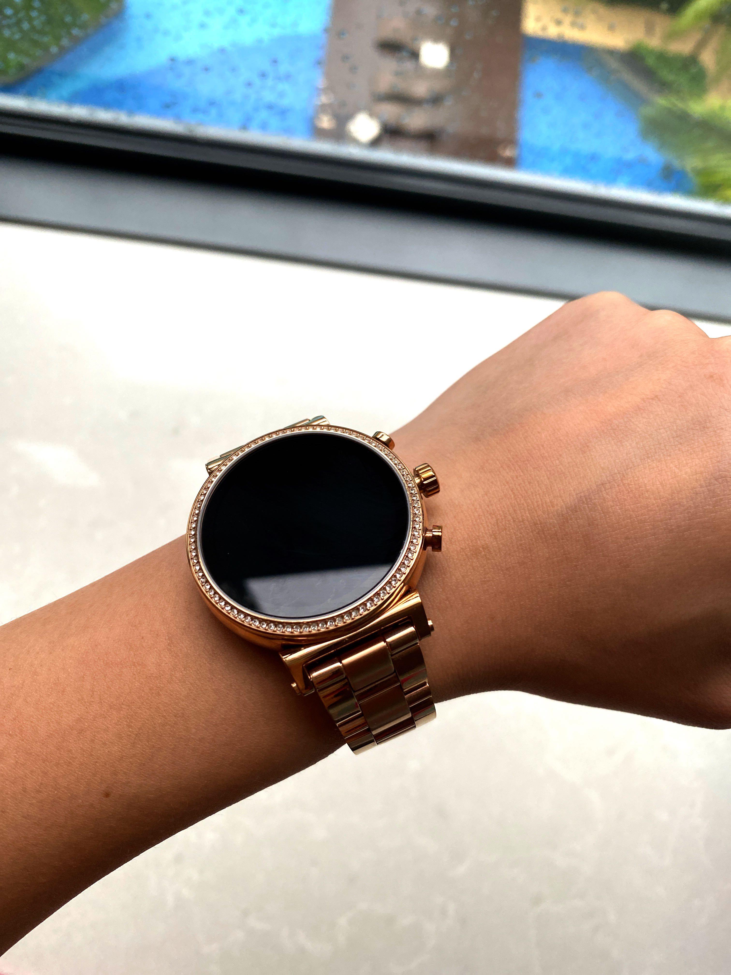 Access Gen 4 Sofie Rose Goldtone and Embossed Silicone Smartwatch MKT   Thiên Đường Hàng Hiệu