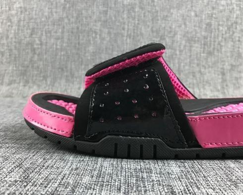 Pink and black jordan sandals store