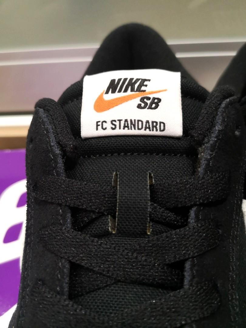 NikeSB FLASH SALE Authentic Nike FC Standard Black Suede Shoes with Gum Soles SeptemberSale