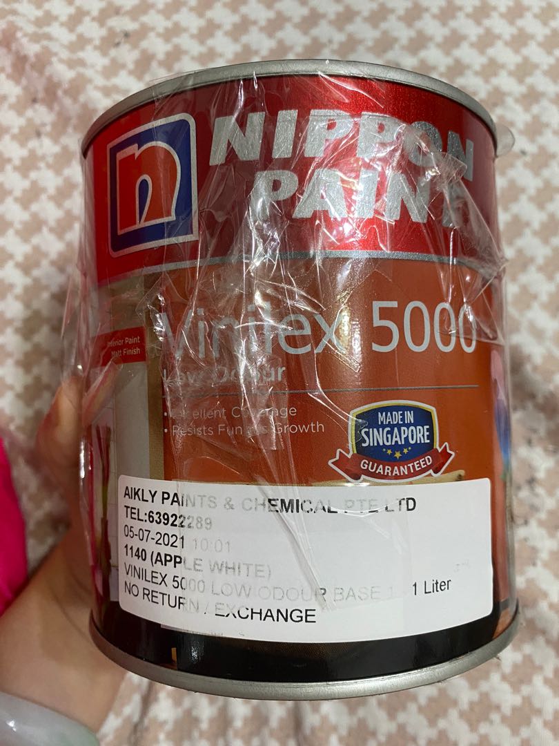 Nippon paint Apple white, Furniture & Home Living, Home Decor, Wall