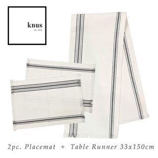 Placemat Table Bed Runner cotton linen White Scandi Nordic Homey Rustic 33*150cm 33*180cm home decor