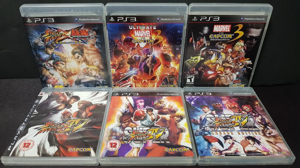 Fighter Lot⭐Mortal Kombat DC Tekken P4A Street Marvel Capcom⭐Playstation 3  PS3