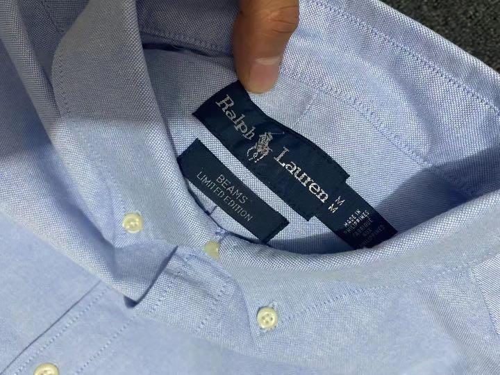全新Polo Ralph Lauren聯名BEAMS 牛津紡恤, 男裝, 上身及套裝, T-shirt