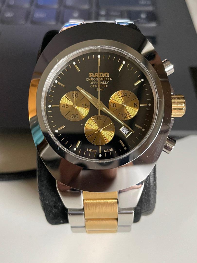 Rado half gold chronograph quartz