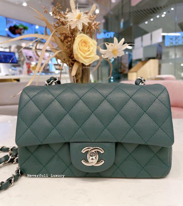 Dark green deals chanel bag