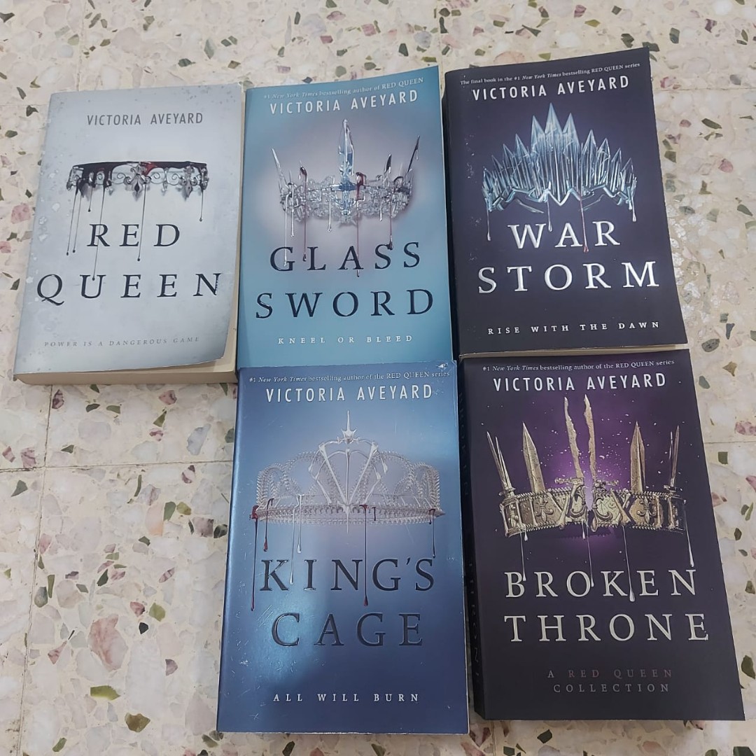 Red Queen Series Books Stationery Books On Carousell