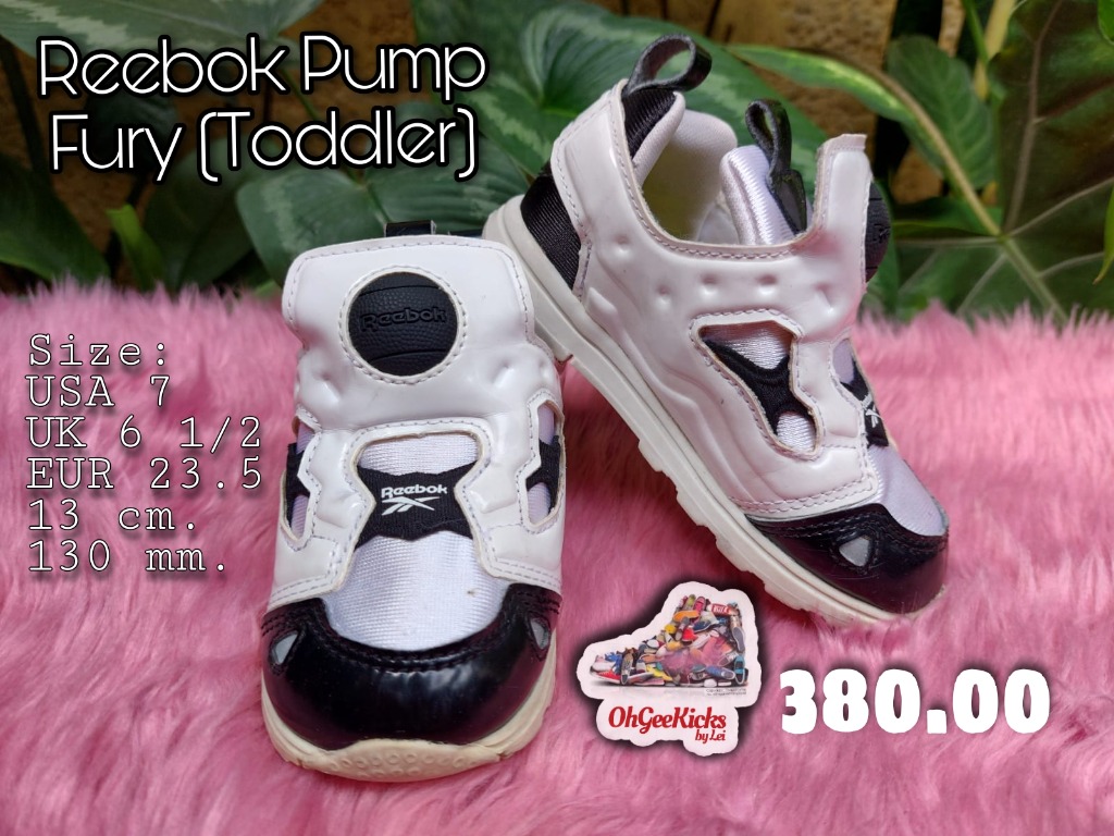 Reebok pump toddler clearance