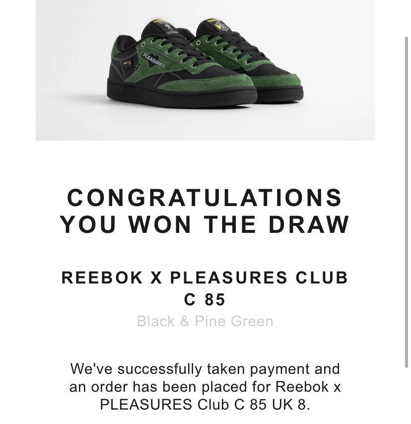 REEBOK X PLEASURES CLUB C 85