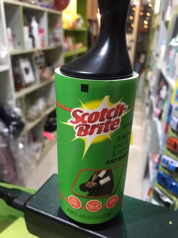 SCOTCH BRITE Lint Roller (Category: Cleaning Tools & Supplies) located in Manila. Submitted by abubotmanila (Listing ID 1108348361, Image 3). Description: Lint roller made with Scotch adhesive Keep clothes lint, fuzz and hair-free Can be used on couches, beds, carpet Perfect for pet owners.