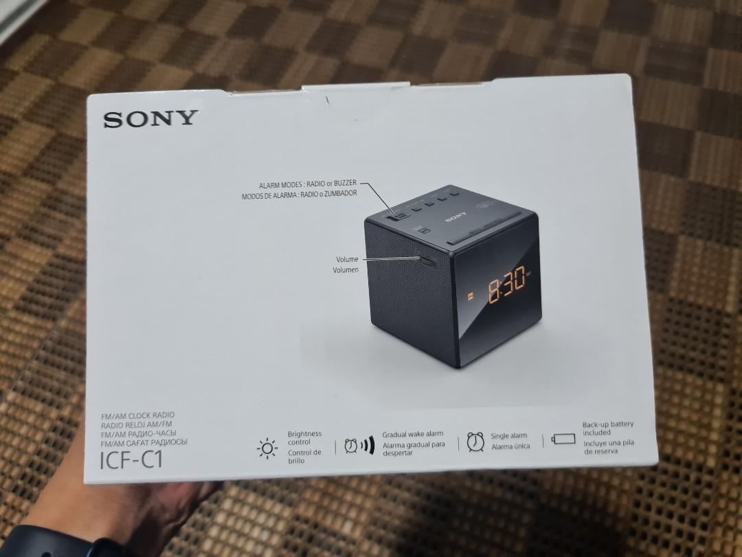 Sony ICFC1 FM/AM Radio Alarm Clock, Furniture & Home Living, Home