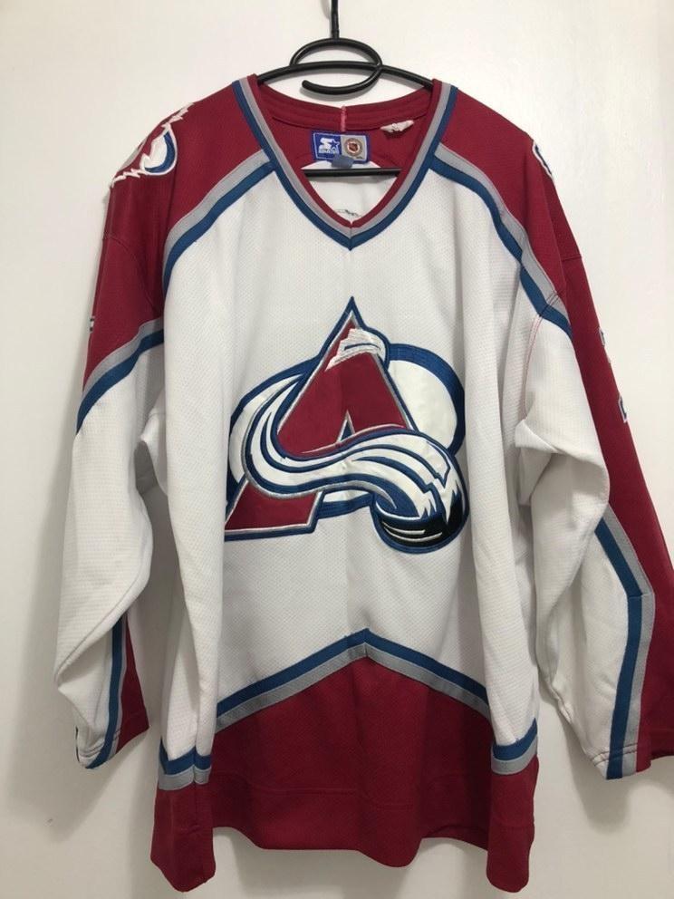 Vintage Starter NHL Colorado Avalanche Patrick Roy 33 Jersey Youth S M Sewn