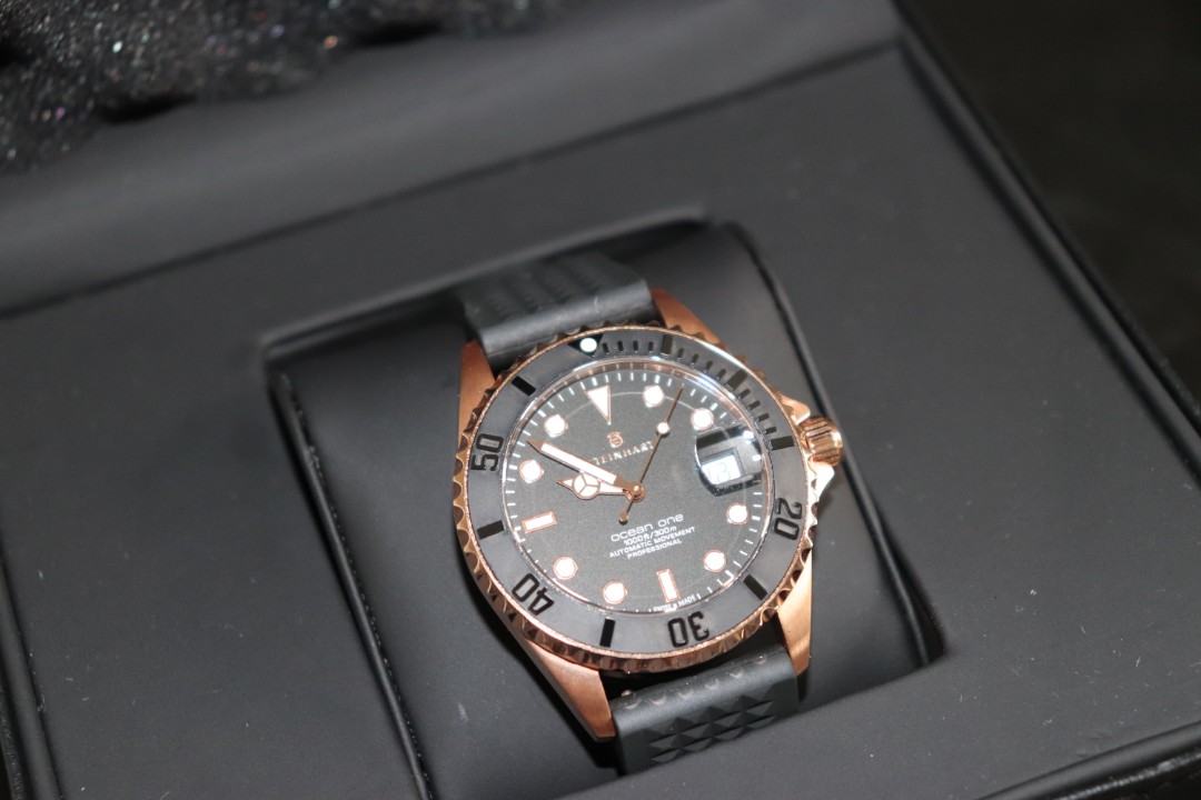 Steinhart ocean one 39 pink gold best sale