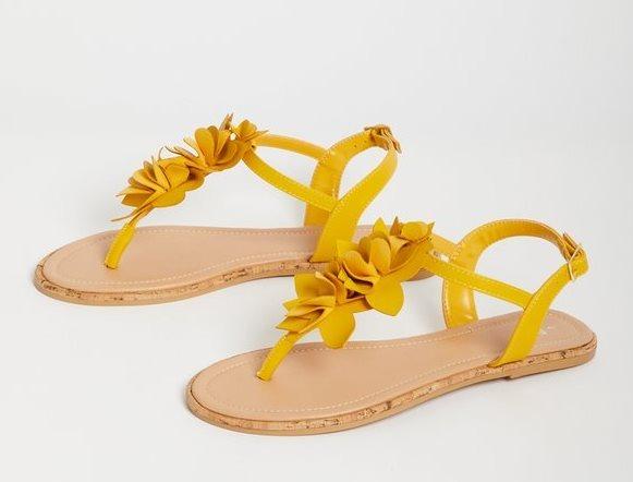 tu yellow sandals