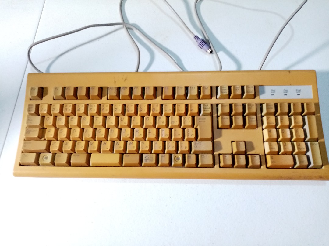 Vintage full PS2 keyboard RARE, Computers & Tech, Parts & Accessories ...