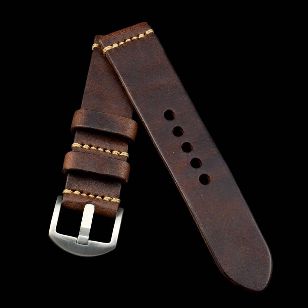 Vintage Watch Strap Handmade (Category: Men's Watches) located in Quezon City. Submitted by fletch06 (Listing ID 1108459571, Image 2). Description: Hand Made Leather Vintage Watch Strap .
