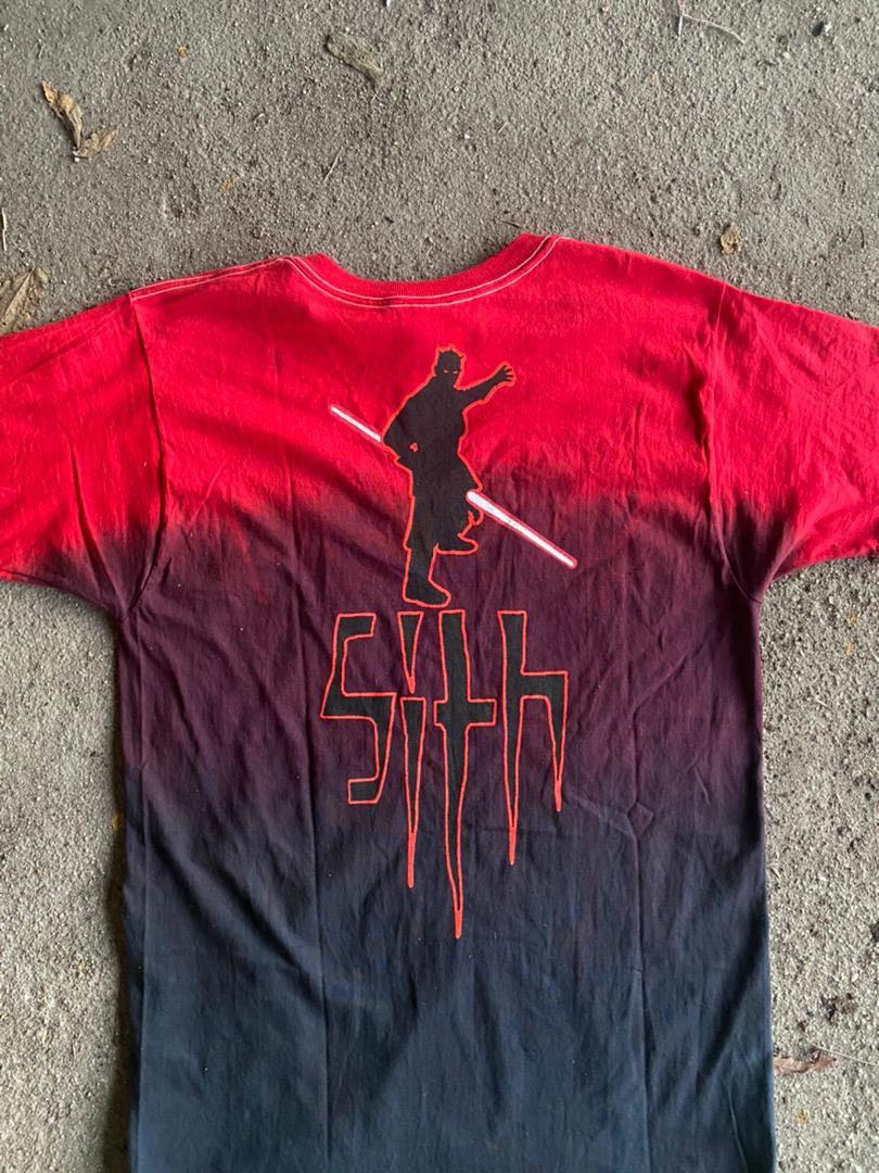 Vintage y2k Star Wars Sith Episode 1 Made in Usa All Over Print T