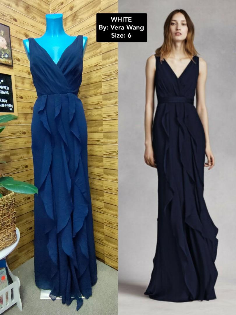 Vera wang navy sales gown