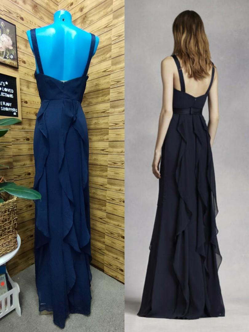 Vera wang cheap navy dress