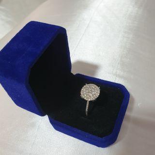 1 carat diamond round table ring with certificate