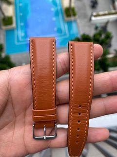 22mm RIOS leather strap in tan