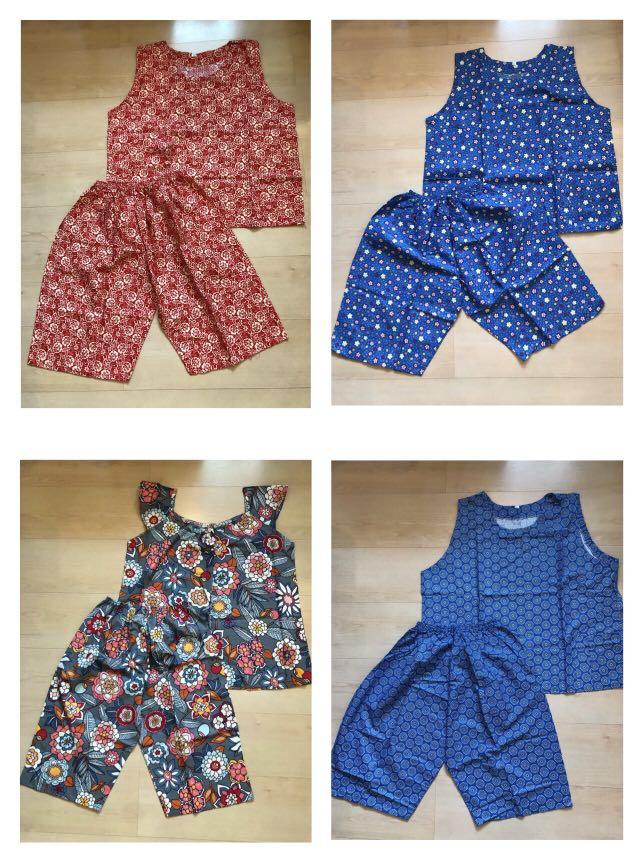 3XL Women’s Terno Sets (Category: Undergarments & Loungewear) located in Manila. Submitted by thenoveltyprojectph (Listing ID 1108623060, Image 1). Description: 3XL Terno Sets Php 300 + SF each All brand new Terno Sets Colors: - Blue Floral - Red Floral - Blue Circles ❌SOLD❌ - Grey Floral Terno Sets Measurements (2 Blue and 1 Red): • Chest 25 1/4 in (x2) • Length (top) 26 3/4 in • Length (shorts) 23 3/4 in - garterized *all terno sets with 2 fron