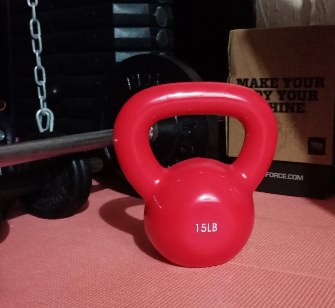 7lbs / 15lbs Muscle Power Kettlebell Weights (Category: Weights & Dumbbells) located in Manila. Submitted by hazzfashionmusthaves (Listing ID 1034224364, Image 1). Description: #augdemand 7lbs -560 15lbs - 1200 #kettlebell #weights.