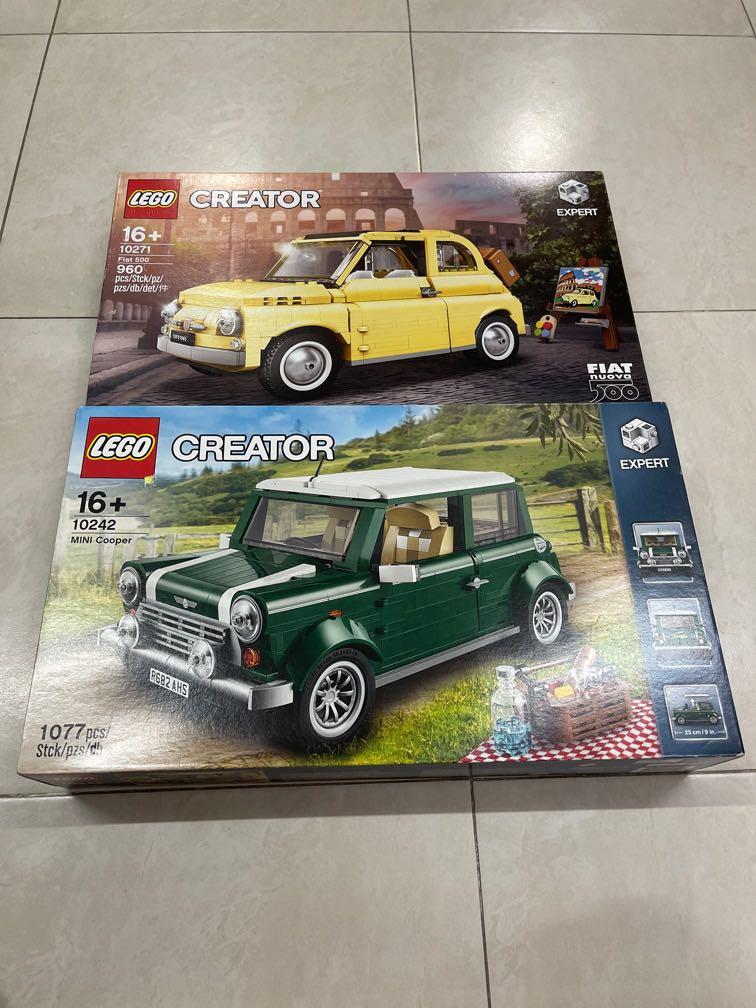 全新一套兩件Lego creator 10242 10271 Mini Cooper 黃色小車, 興趣及