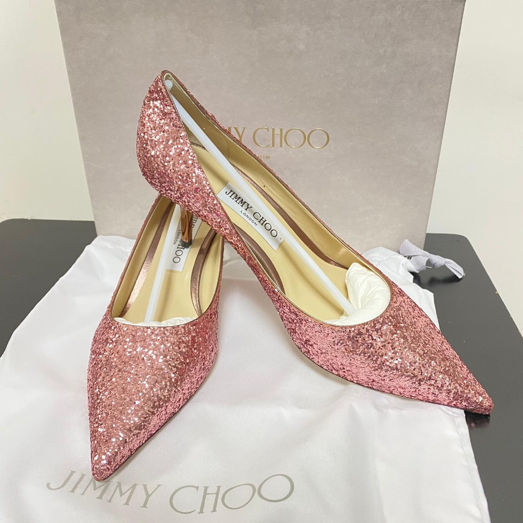 全新Jimmy Choo Love 65 heels 粉色, 女裝, 鞋, 高跟鞋- Carousell
