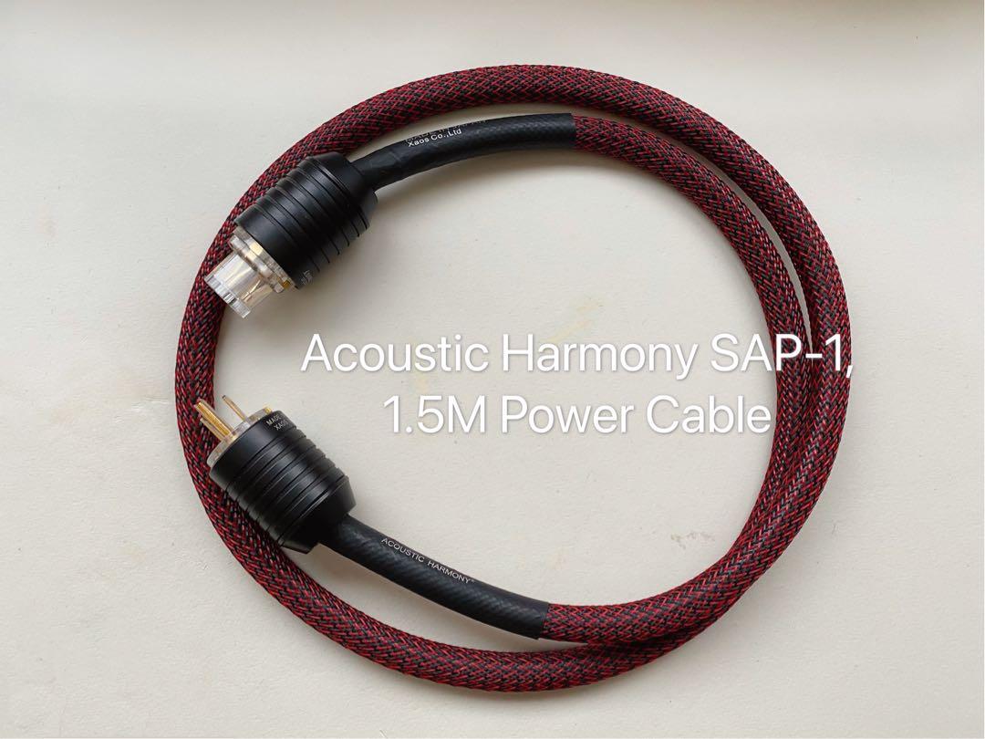 Acoustic Harmony SAP1 -1.5M電源線, 興趣及遊戲, 音樂、樂器& 配件