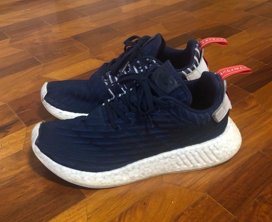 Nmd r2 primeknit navy blue sales
