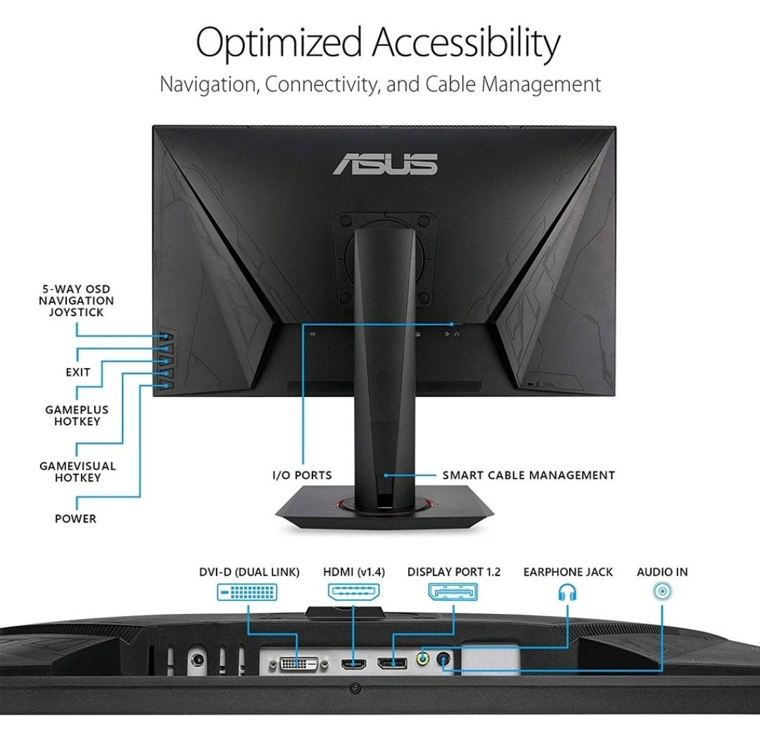 ASUS vg278qr 27 gaming monitor 