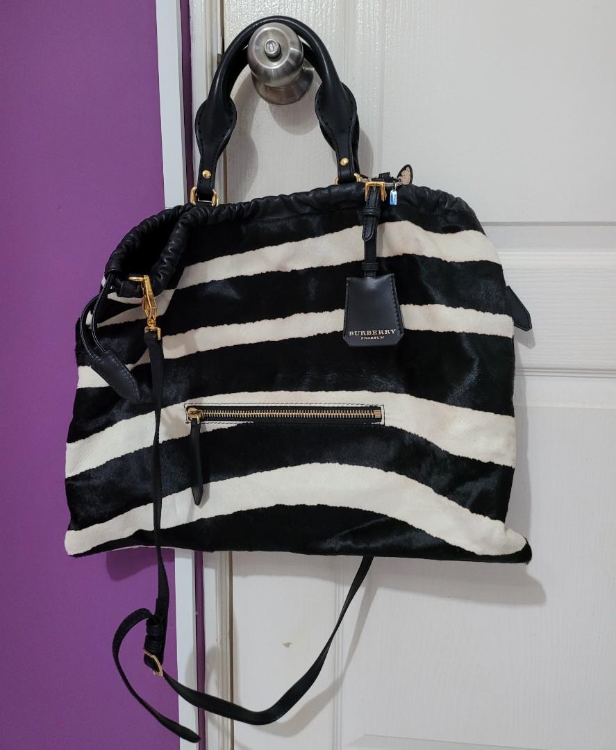 Authentic Burberry Zebra The Crush Bag Women s Fashion Bags