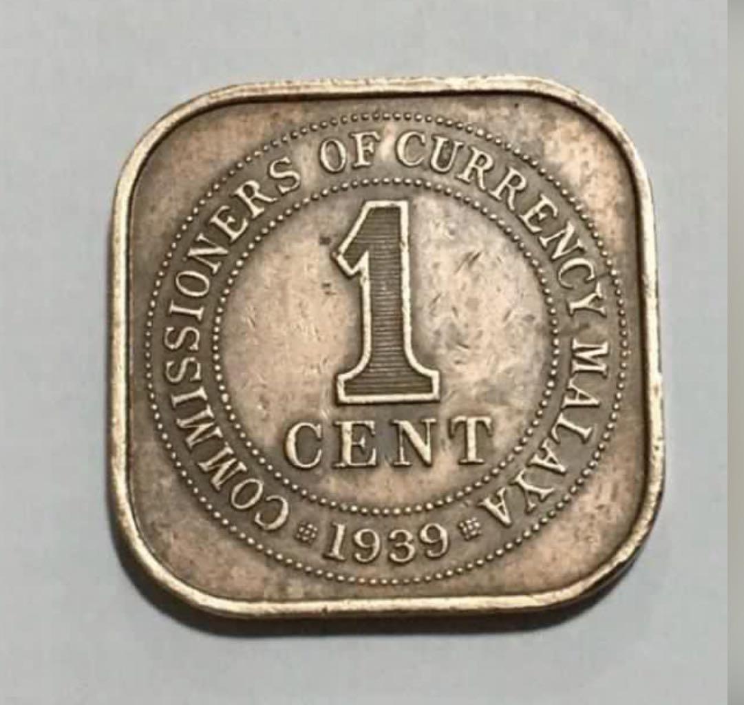 Gem Bu Rare Silver Malaya 1943 5 Cents~King George VI~Free Shipping 