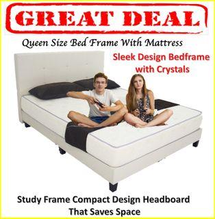 Bed frame with Mattress