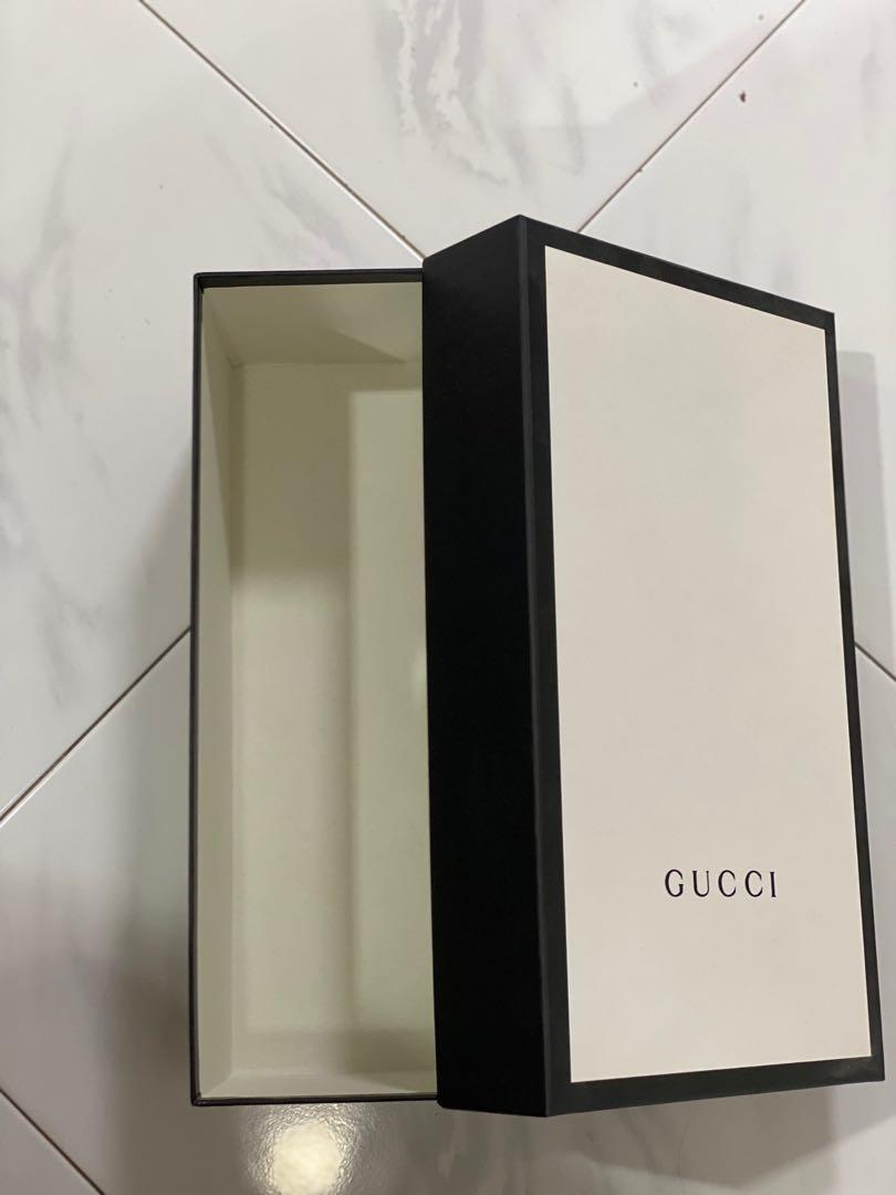 Brand New Gucci Shoe box with limited edition holographic Gucci bag gift bag for sale