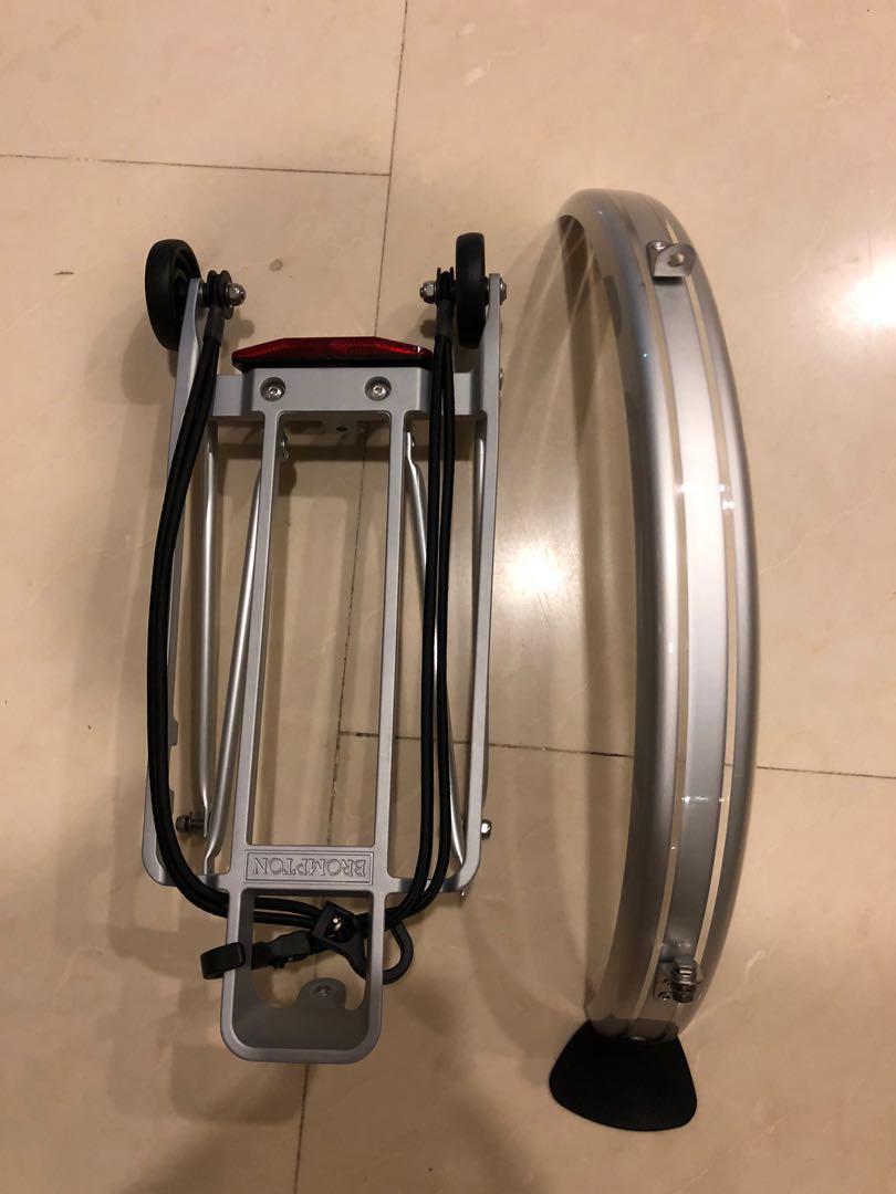 Brompton rack and rear mudguard, Sports Equipment, Bicycles & Parts ...