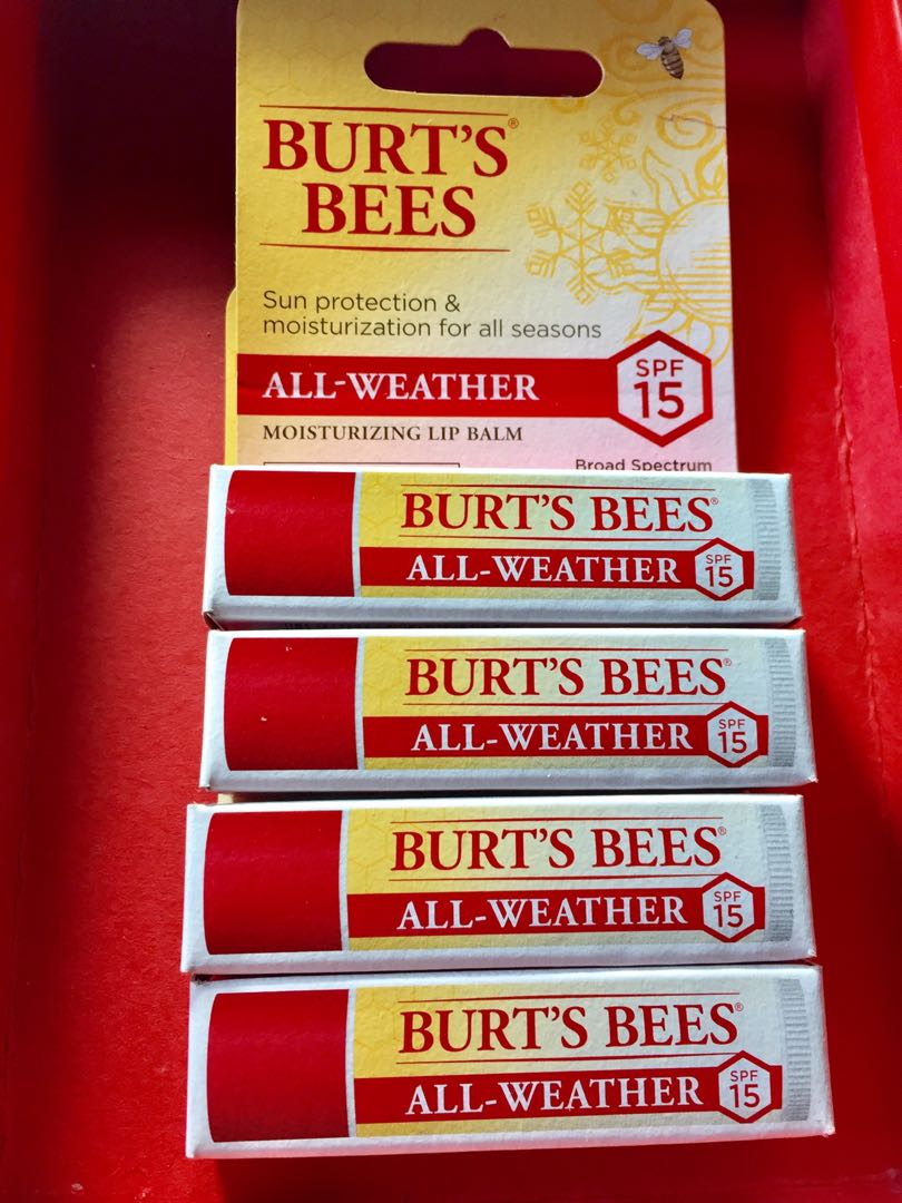 Burt’s bee sun protection lip balm, Beauty & Personal Care, Face, Face