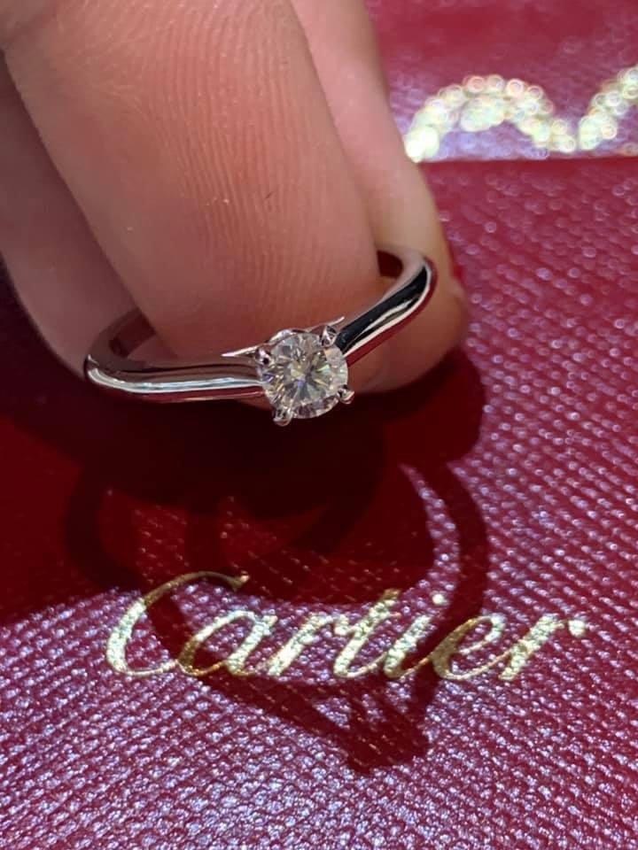 Cartier Diamond Ring 0.24carat VVS2 Women s Fashion Jewelry Organizers Rings on Carousell
