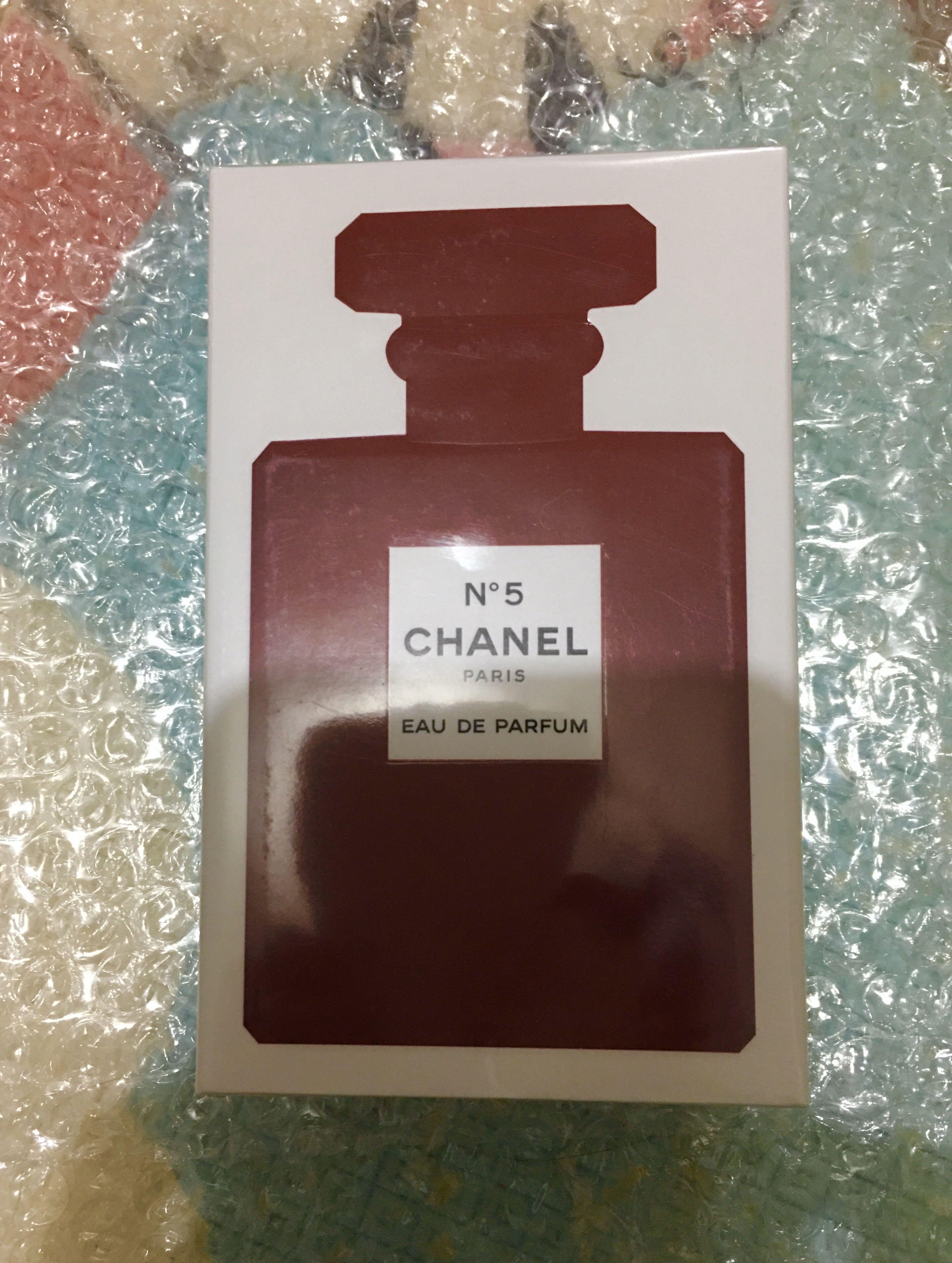 CHANEL No.5聖誕紅色限定版香水100ml, 美容＆化妝品, 沐浴＆身體護理